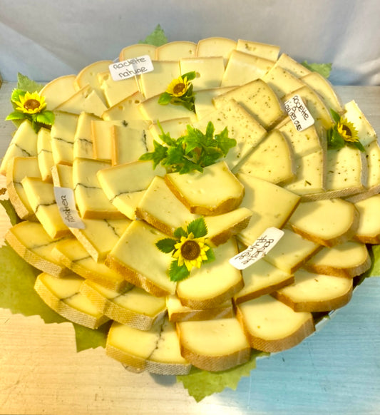 Plateau de plusieurs fromages