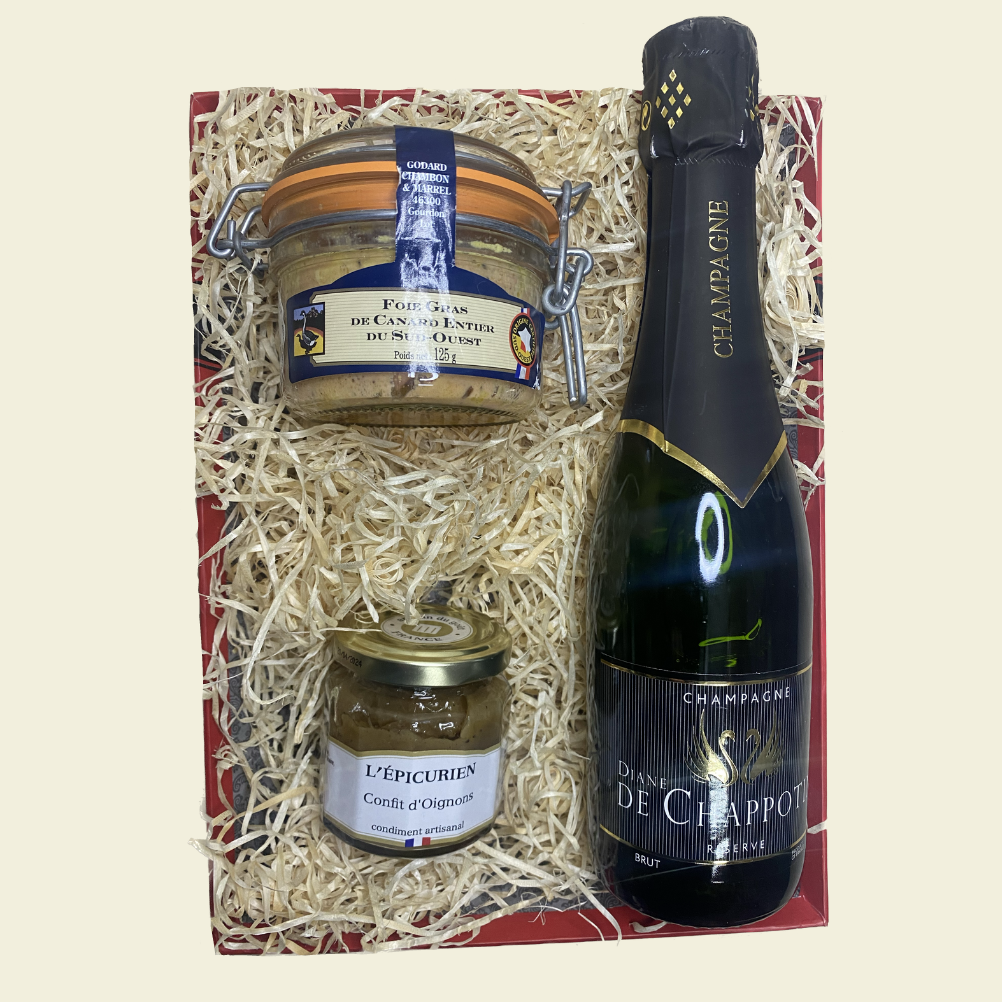 Coffret Cadeau Champagne et Foie gras