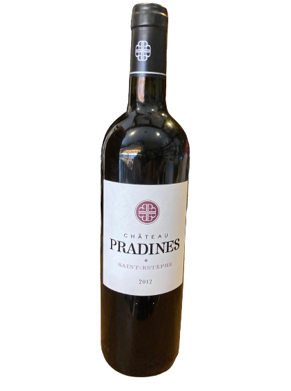 Bouteille de vin "Chateau de Pradines 2012"