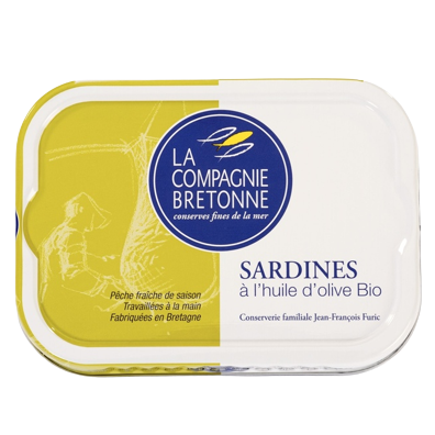 Sardines à l'huile d'olive Bio