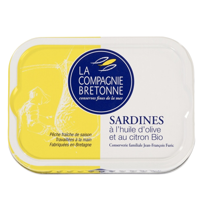Sardines à l'huile d'olive et au citron