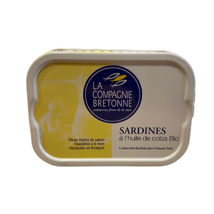Sardines à l'huile de colza Bio