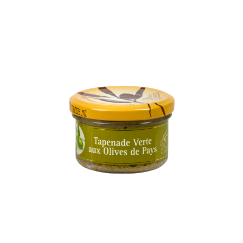 Pot de tapenade verte aux olives de pays