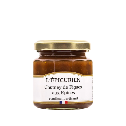 Pot de chutney de figues aux épices artisanale