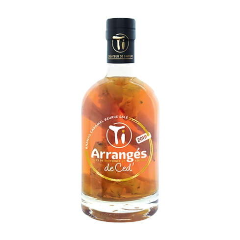 Les Rhums de Ced - Ti Arrangés  Ananas Caramel Beurre Salé - Rhum Arrangé - 32° - 70cl
