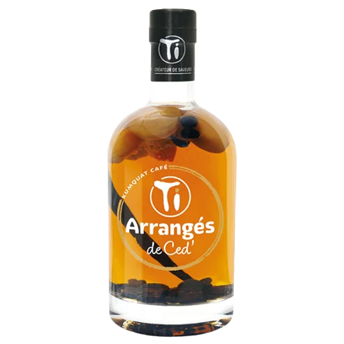 Les Rhums de Ced - Ti Arrangés Kumquat Café - Rhum Arrangé - 32° - 70cl